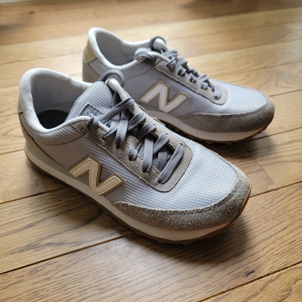 New Balance Mens 501 Grey Sneakers Size 5.5 Style ML501RFC